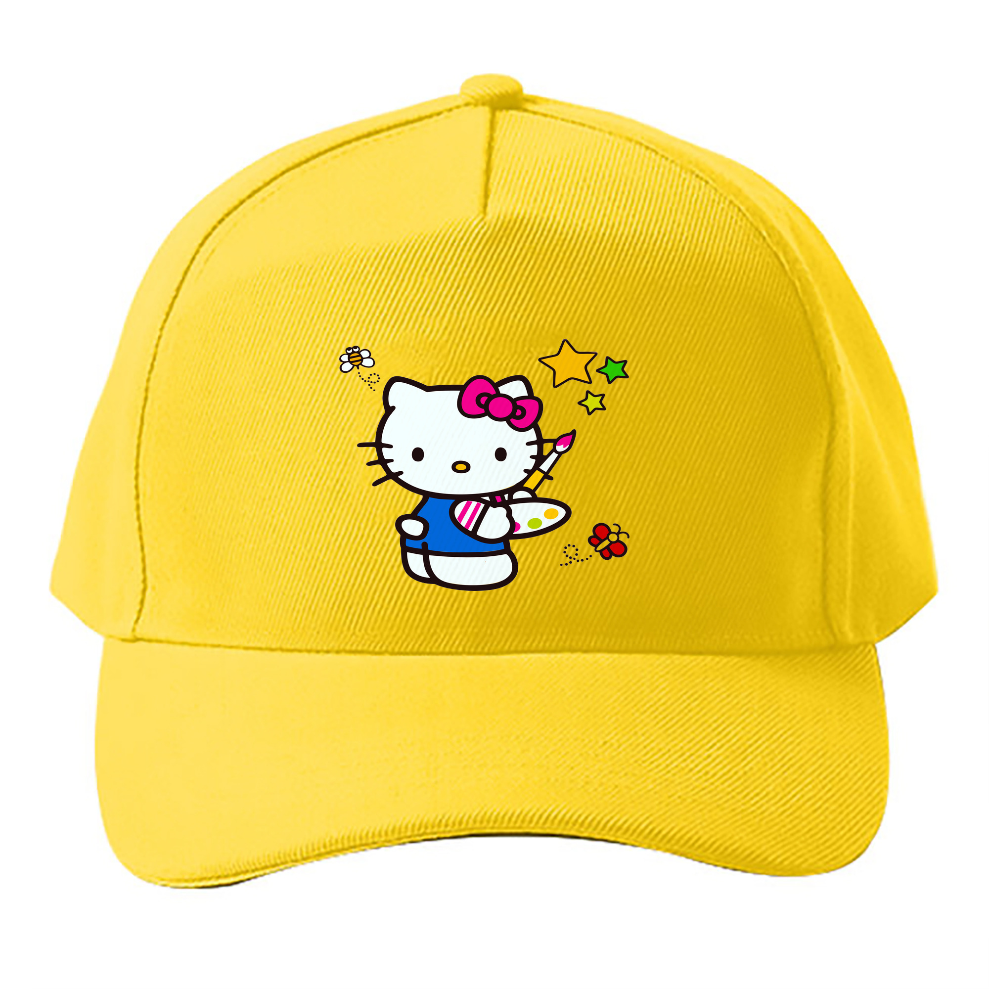 （画像用） Hello Kitty ハローキティ ベースボールキャップ 綿100％ 男女兼用 帽子 スポーツ
